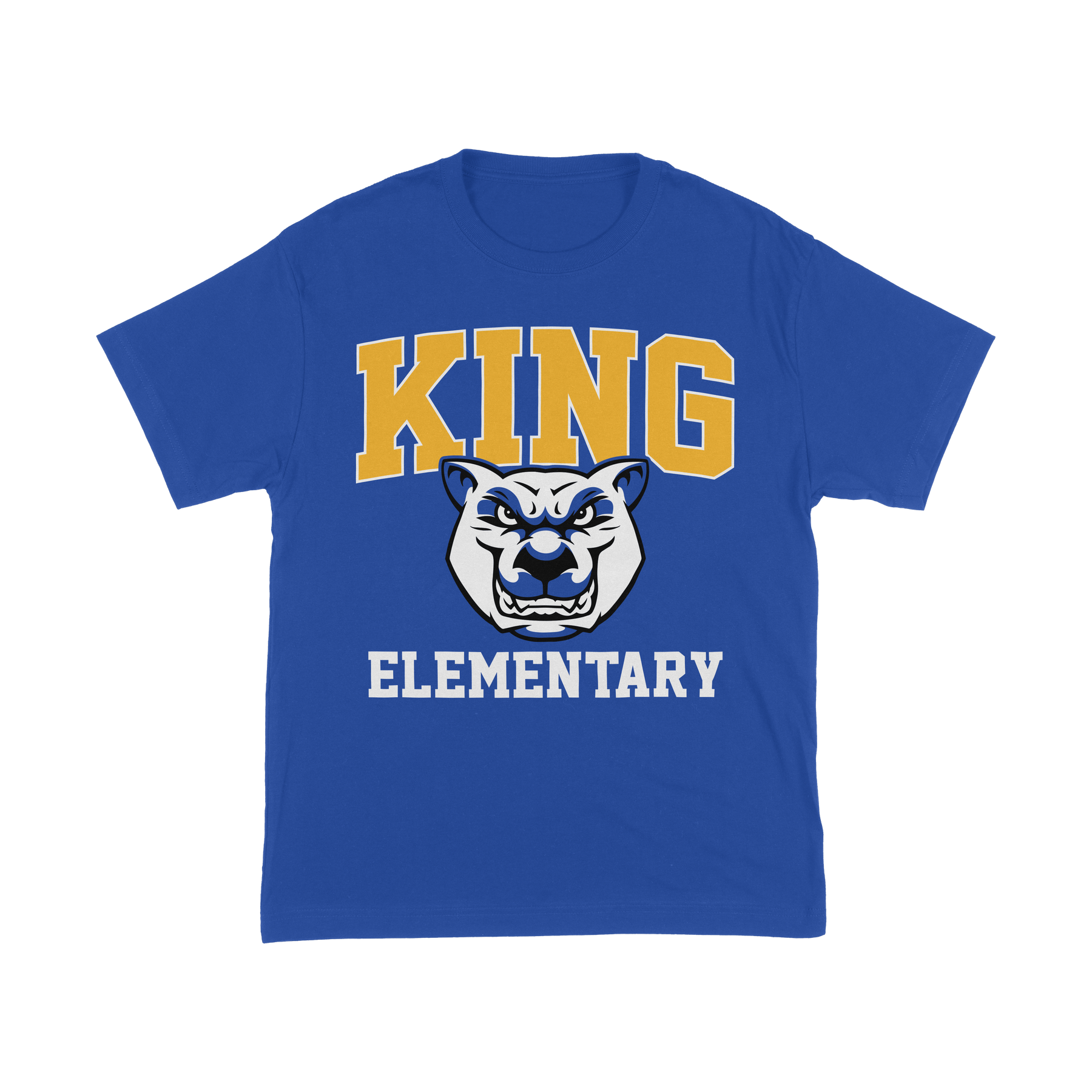 Cougar Collegiate tee front — approved mockup